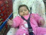 Setembro de 2011 - Jeniffer indo ao supermercado, aos 3 meses