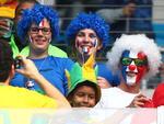 Torcedores franceses tambm assistiram ao jogo da Arena