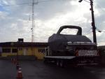 Quarta-feira: PRF retm guincho transportando lancha sem autorizao em Itapema