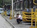 nibus param de circular nos terminais urbanos de Blumenau. Paralisao comeou gradativamente s 9h