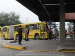 nibus param de circular nos terminais urbanos de Blumenau. Paralisao comeou gradativamente s 9h