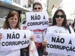 Manifestao no Centro de Blumenau