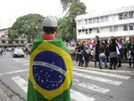 Manifestao no Centro de Blumenau