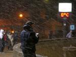 Neve em Urupema, temperatura marcando 0C na noite desta segunda-feira