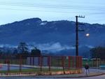 Neve no Morro do Arapongas, em Timb. Foto e descrio enviadas pelo leitor.