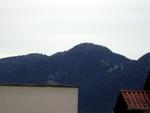 Neve no Morro do Macaco, em Indaial, s 8h da manh desta tera. Foto e descrio enviadas pelo leitor.