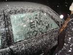 Neve em Vitor Meireles. Foto e descrio enviadas pelo leitor.