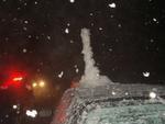 Neve em Vitor Meireles. Foto e descrio enviadas pelo leitor.
