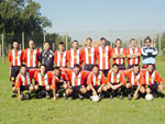 Santana FC. Em p, da esquerda para direita: Z Galinha, Xax, Rogrio, Fbio, merson, Andrius, Mrcio, Paulo Camanga, Lcio e Ritzel. Agachados: Joo Paulo, Betinho, Xeco, Jair, Braum, Guilherme, Maninho e Betchoo