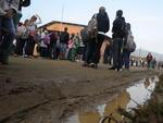 Protesto pede melhores condies em escola improvisada no Bairro Passo Manso