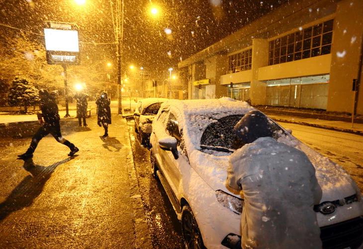 So Joaquim amanhece coberta pela neve