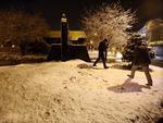 So Joaquim amanhece coberta pela neve