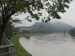 Sbado, dia 21 - Rio Itaja-Au visto da Beira Rio, em Blumenau