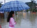 Cheia no Bairro Sapolndia, em Rio do Sul