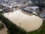 Sobrevoo registra pelo menos nove bairros tomados pela gua em Rio do Sul