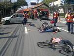 A Escola Pblica de Trnsito de Blumenau promoveu, na manh do dia 30 de setembro, uma simulao de acidente na Rua 7 de Setembro, no Centro