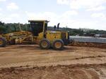 Por causa da chuva, a terraplanagem  o servio mais prejudicado na construo do complexo do Badenfurt, que ligar a BR-470 e a Rua Bahia
