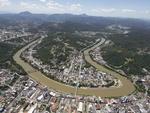 Imagens areas da cidade foram feitas pelo repter fotogrfico Patrick Rodrigues, em voo de parapente no dia 13 de novembro