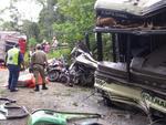 Duas pessoas morreram na SC-486, a Rodovia Ivo Pedro Merizio, em Botuver, no Vale do Itaja, na manh desta sexta-feira
