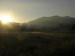 Amanhecer com sol e temperaturas baixas no Vale do Itaja