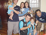 Fabiano de Oliveira, Lorenzo, Rodrigo, Cadu, Eduardo, Denise e Lisiane