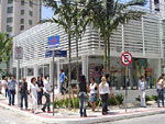 A loja de Guga fica no Centro de Florianpolis, prxima ao Beiramar Shopping