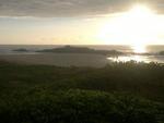 O amanhecer na Pedra da Miraguaia, em Navegantes, foi o cenrio do clique de Teobaldo Garcia