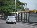 As estaes de pr-embarque tambm amanheceram fechadas (Estao Dr. Blumenau/Avenida Beira Rio)