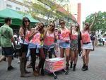 Os grupos da 24 edio do Stammtisch confraternizaram durante todo o dia na Rua XV de Novembro