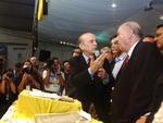 Luiz Henrique da Silveira acompanha Jos Serra em visita a Blumenau em 2010