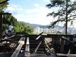 Comea a reforma do prdio do antigo restaurante Frohsinn, no Morro do Aipim, em Blumenau