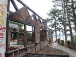 Andamento das obras na reconstruo do restaurante Frohsinn.