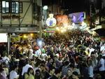 Noite de sabado na Oktoberfest em Blumenau