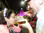 Desfile da Oktoberfest na rua XV em Blumenau
