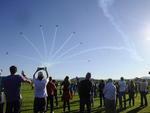 32 Festival Brasileiro de Aeromodelismo em Gaspar, com apresentao da Esquadrilha da Fumaa.
