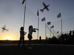 32 Festival Brasileiro de Aeromodelismo em Gaspar, com apresentao da Esquadrilha da Fumaa.