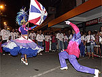 Primeiro casal de Mestre Sala e Porta-Bandeira no carnaval da Borges 