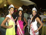 A corte de carnaval: Sara, Fabiola e Catiuscia