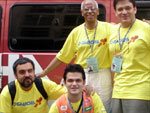 É a Gaúcha no Rio: a van que garante o transporte da equipe em solo carioca