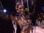 A ex-rainha da Sapuca Ana Paula Evangelista esteve no Carnaval de Uruguaiana