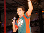 Gustavo Lins provocou euforia na galera