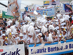 A melhor torcida foi a de Beatriz Back, candidata nmero 34, representante de Barra Velha