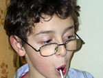 Davi com pirulito- Ator Eduardo Sandagorda 