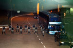 A Brigada Militar faz um esquema de segurana para o time