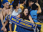 Torcedores do Boca presentes no Olmpico