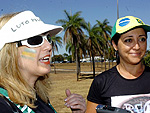 Braslia - Manifestantes participam de protesto em Braslia contra a corrupo e o governo federal