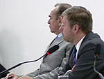  mesa Denise Abreu, o deputado Marcelo Castro e o relator da CPI, Marco Maia