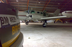 Aeronave fez pouso for�ado ontem em Cruz Alta&nbsp;-&nbsp;Pietro Rubin