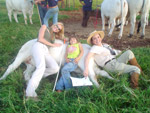 No campo  assim...cansou, deita onde conseguir