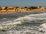 Mar de Tramanda com muitas ondas